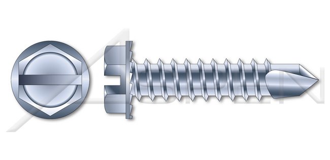 AISI 304 Stainless Steel (18-8) Type "A" Truss Square Drive Self-Tapping Sheet Metal Screw - Image 1