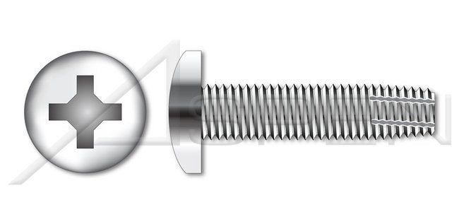 AISI 304 Stainless Steel (18-8) Type "F" Pan Phillips® Drive Thread Cutting Screw - Image 1