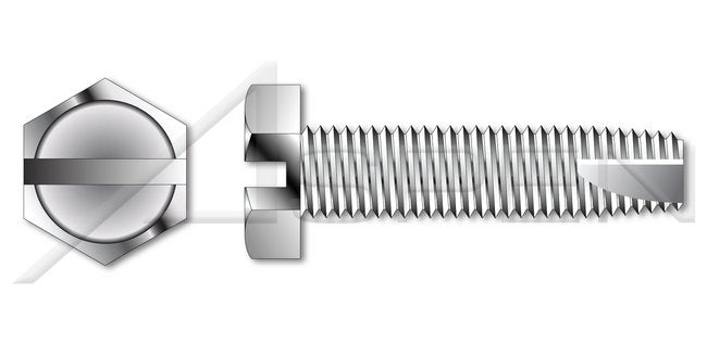 AISI 304 Stainless Steel (18-8) Type "23" Hex Indented Slotted Thread Cutting Screw - Image 1