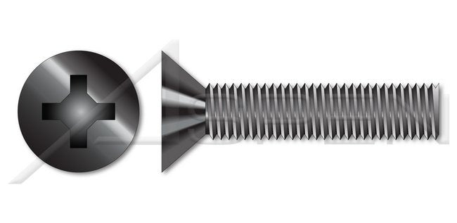 A2 Stainless Steel Flat Head Slot Drive Full Thread Metric Machine Screw - Image 1