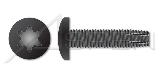 Steel Black Phosphate and Oil Type "F" Pan 6 Lobe Torx® Drive Thread Cutting Screw - Image 1