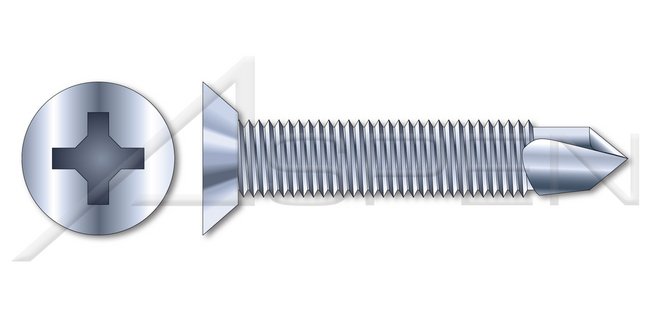 AISI 316 Stainless Steel Type "A" Flat Undercut Phillips® Drive Self-Tapping Sheet Metal Screw - Image 1