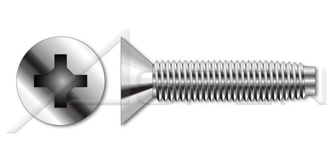 18-8 Stainless Steel Passivated and Waxed Flat Phillips® Drive Trilobe Thread Rolling Screw for Metals - Image 1