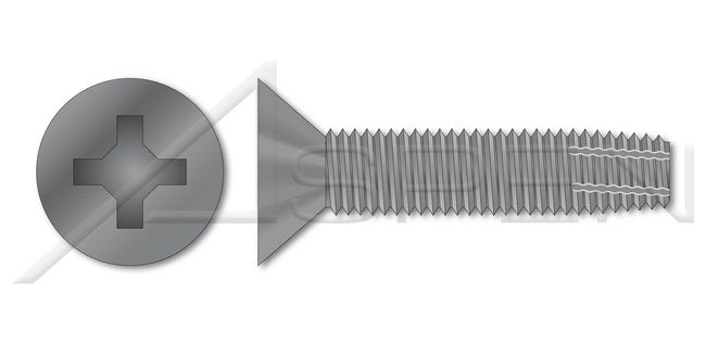 Steel Plain Type "F" Flat Head Phillips® Drive Thread Cutting Screw - Image 1