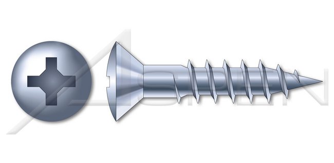 Oval Phillips® Drive Steel Zinc Plated Wood Screw - Image 1