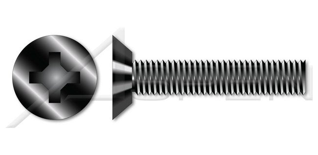 AISI 304 Stainless Steel (18-8) Binding Head Phillips® Drive Full Thread Machine Screw - Image 1