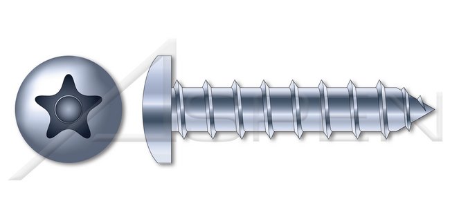 Steel Zinc Plated Button Head Tamper-Resistant Torx Plus® Pin Drive Masonry Screw - Image 1