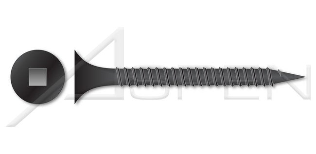 Steel Black Phosphate Bugle Square Drive Fine Thread Drywall Screw - Image 1