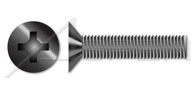 A4 Stainless Steel Flat Slot Drive Full Thread Metric Machine Screw - Image 1