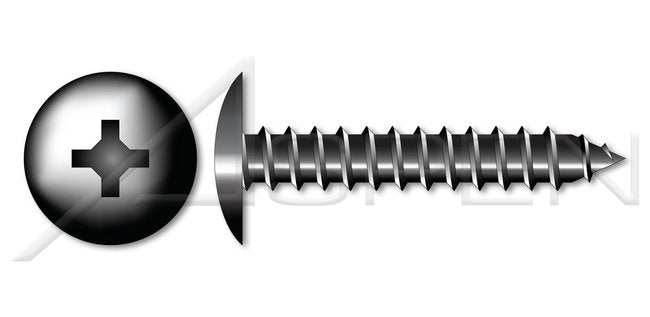 1/4 Inch (in) A/F Needle Point Head Painted White Steel Zinc Plated Hex Slotted Indented Washer Head Self-Piercing Screw - Image 1