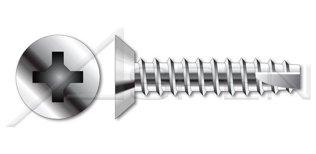 AISI 304 Stainless Steel (18-8) Type "25" Flat Undercut Phillips® Drive Thread Cutting Screw - Image 1