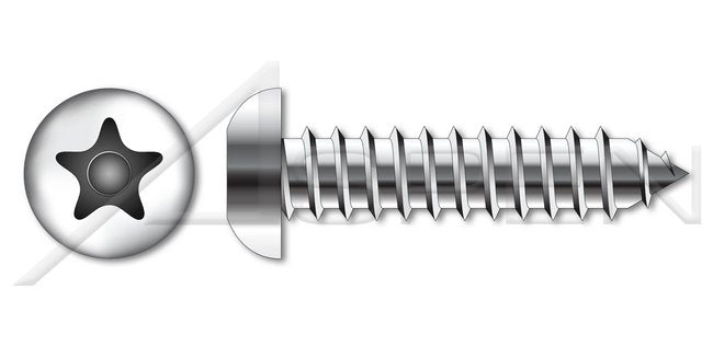 AISI 304 Stainless Steel (18-8) Pan Phillips® Drive Full Thread Hi-Lo Self-Tapping Sheet Metal Screw - Image 1