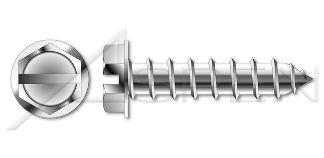 Steel Black Zinc Type "AB" Hex Indented Washer Phillips® Drive Self-Tapping Sheet Metal Screw - Image 1