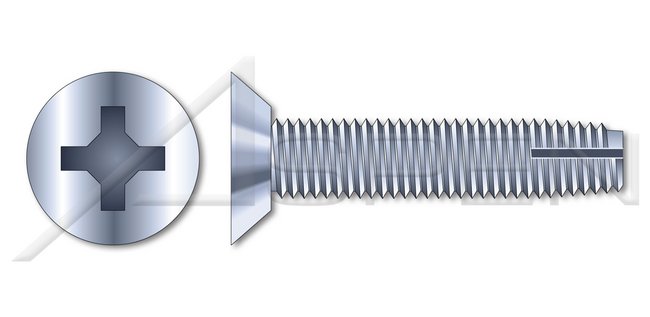 Steel Zinc Plated Type "1" Flat Undercut Phillips® Drive Thread Cutting Screw - Image 1