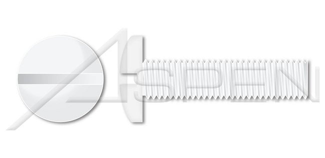 Steel Black Zinc Round Phillips® Drive Full Thread Machine Screw - Image 1