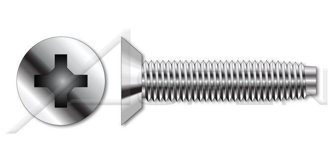 18-8 Stainless Steel Passivated and Waxed Flat Undercut Phillips® Drive Trilobe Thread Rolling Screw for Metals - Image 1
