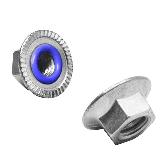 Stainless Steel M4 Hex Flange Seal Nut with Fluorosilicone O-Ring - Image 1
