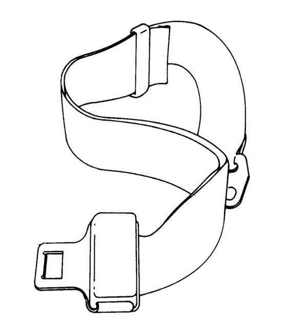 SecureRide 70" Black Retractable Seat Belt - Image 2