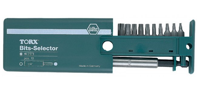 Wiha Security Torx Bit Selector Set with Magnetic Bit Holder - Image 1