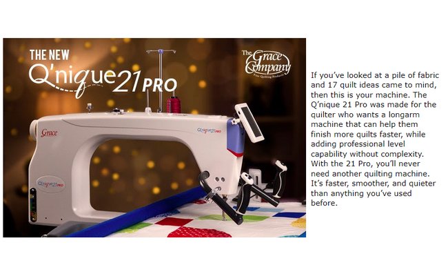Grace Qnique 21 PRO Longarm Quilting Machine - Image 12