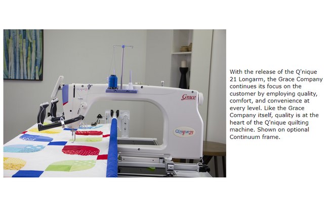 Grace Qnique 21 PRO Longarm Quilting Machine - Image 17