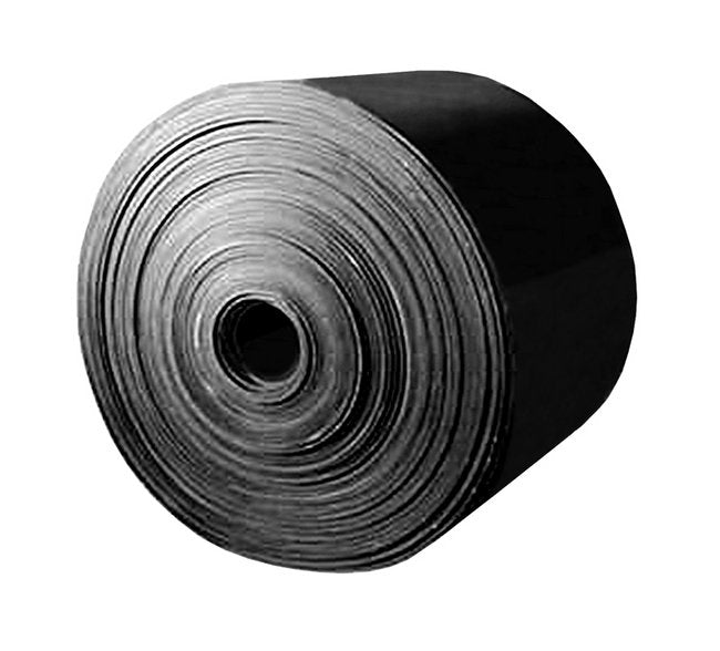 Nylon Inserted SBR Rubber Sheet - Black, 1/16 x 48 in - Image 1