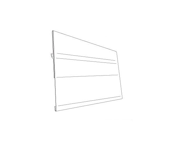 Clear 3-1/2" Economy Covered-Face Center Mount Sign Holder - Image 2