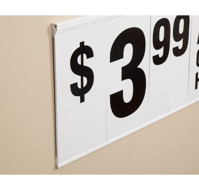 30" White Spiral Break-Away Sign Holder - Image 1