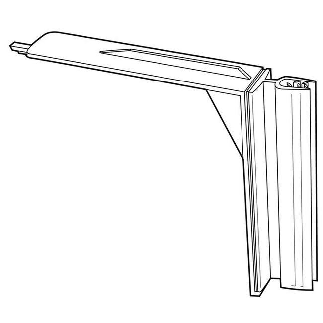 Shelf-Top Gripper Sign Holder with Hinge - Up to 0.100" Grip - Image 2