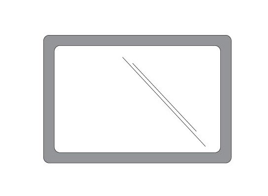 Clear Counter Mat Sign Holder for 8-1/2" x 11" Graphics - Image 2
