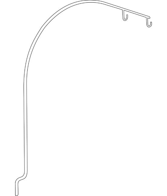 Curved Aisle Sign Arm Hanger - Image 2