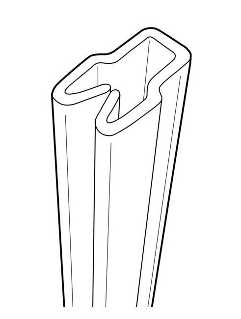 12-Inch Clear PVC Boot System Thin Poster Channel - Image 2