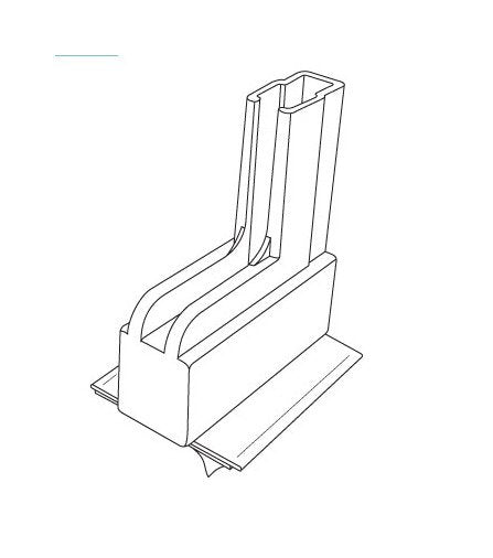 Black Boot System Adhesive Sign Holder Base - Image 2