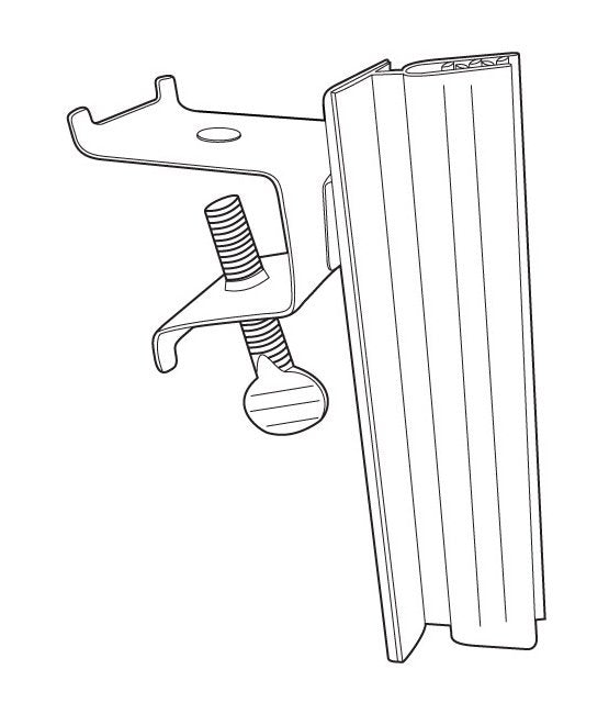 Channel Mount Gripper Sign Holder - Up to 0.100" Grip Capacity - Image 2