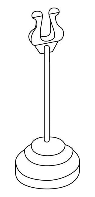 Stainless Steel 8" Harp Clip Sign Holder - Image 2