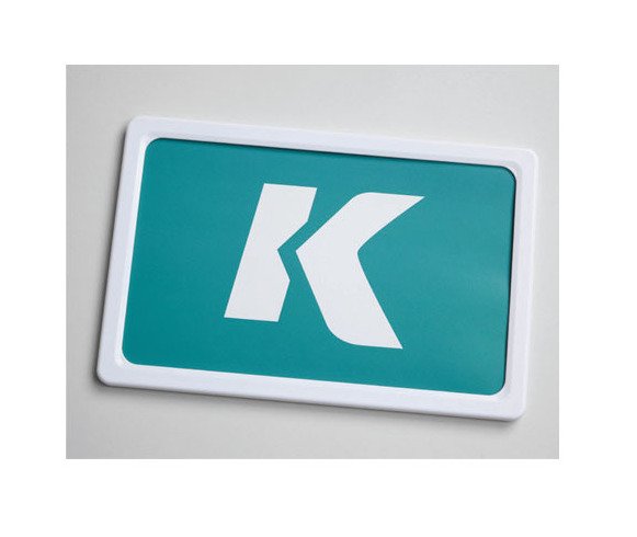 White Plastic K-Frame Sign Holder - 7x5.5" - Image 3