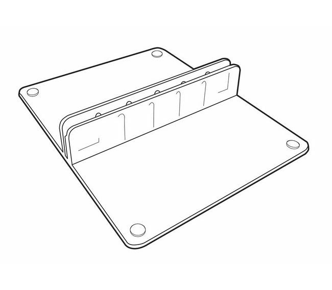 Clear Styrene Table Top Card Holder - Image 2
