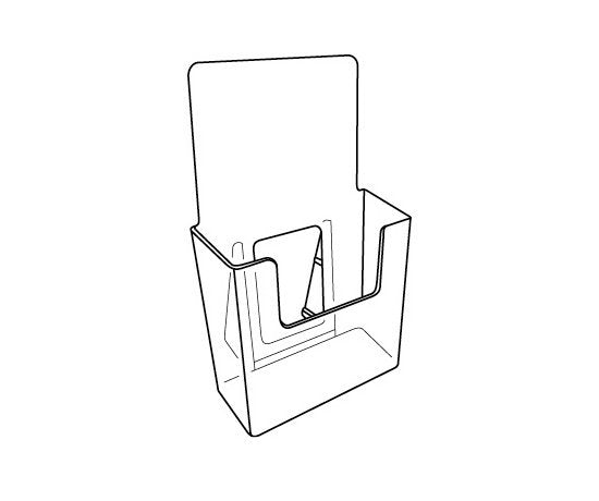 Styrene Tri-Fold Literature Holder - Image 2