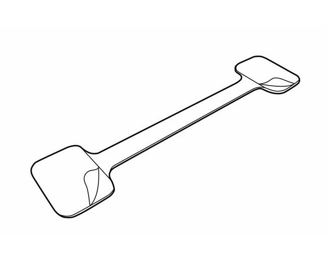 Aluminum Twist Sign Holder - Adhesive End Pads - Image 2