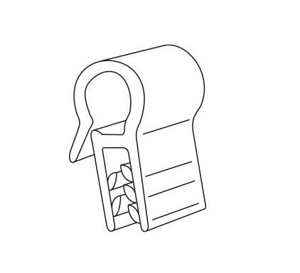 1" Gripper Wire Flush Sign Holder - Image 2