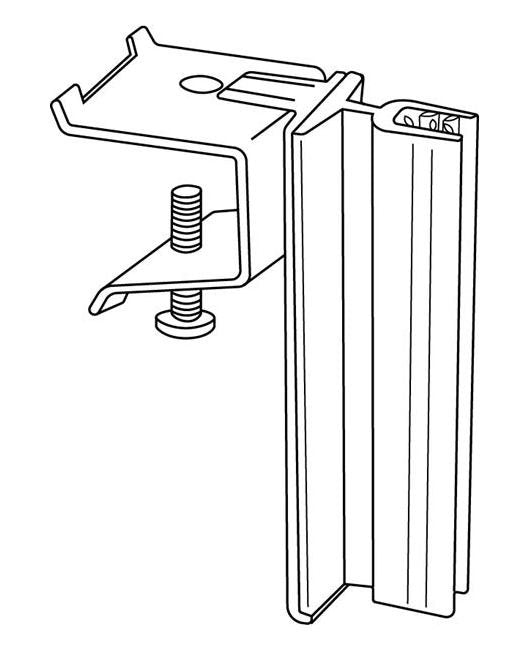 Metal Channel Mount Sign Holder with Adjustable Grip Capacity - Image 2