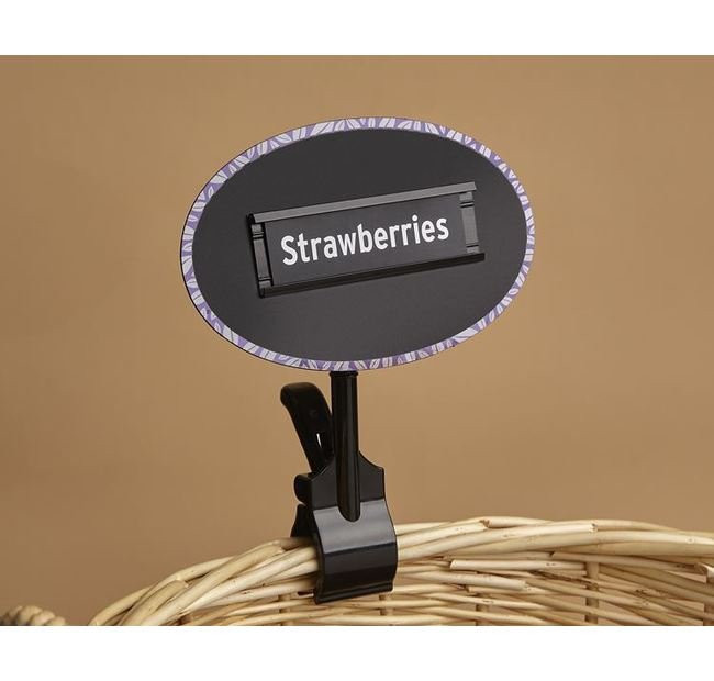 Rotating Thumb Clamp Base Track Sign Holder with Ratcheting Heads - Image 1
