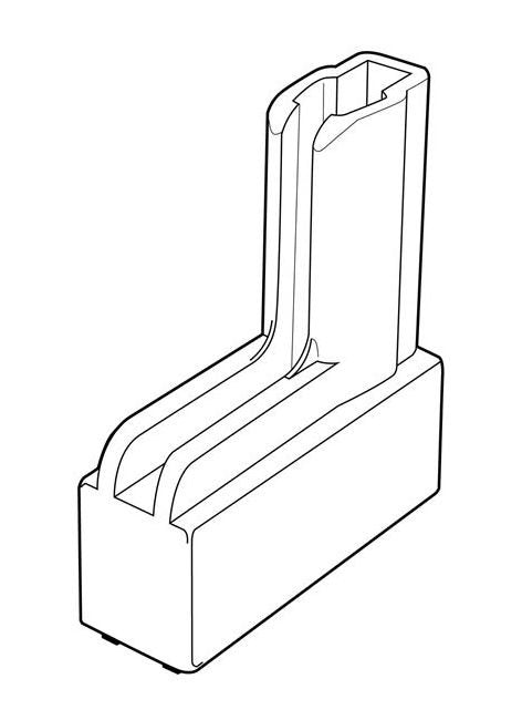 White Boot Shaped Magnetic Base Sign Holder - Image 2