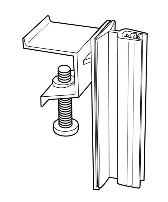Hinged Channel Mount Gripper Sign Holder - 0.100" Grip Capacity - Image 2