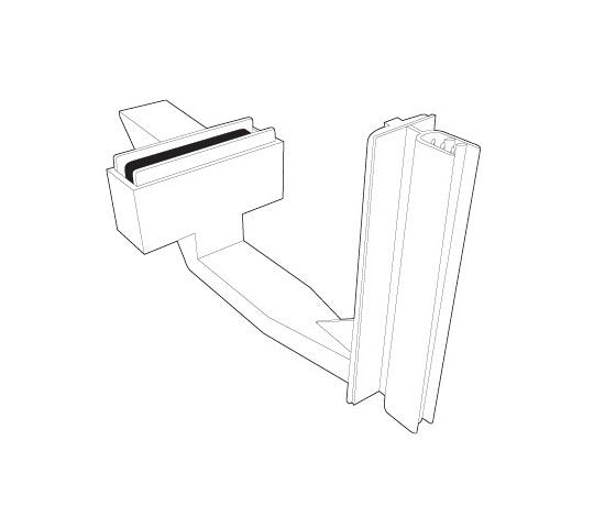 Magnetic Non-Tip Under-Shelf Gripper Sign Holder 0.100" Grip Capacity - Image 2