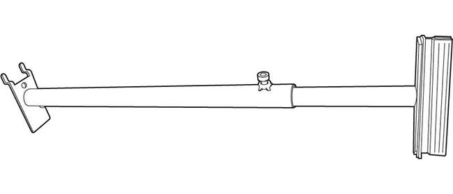 Adjustable Grip Telescopic Sign Holder for Pegboard Displays - Image 2