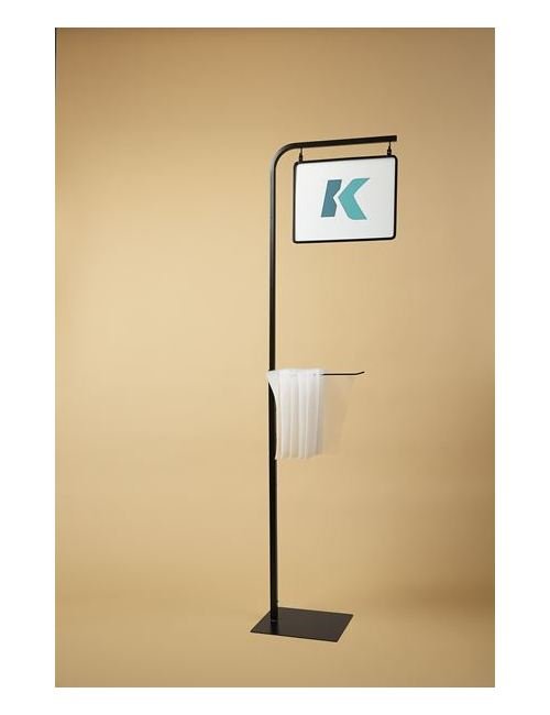Adjustable Floor Stand with Sign Frame & Bag Stem - Image 1