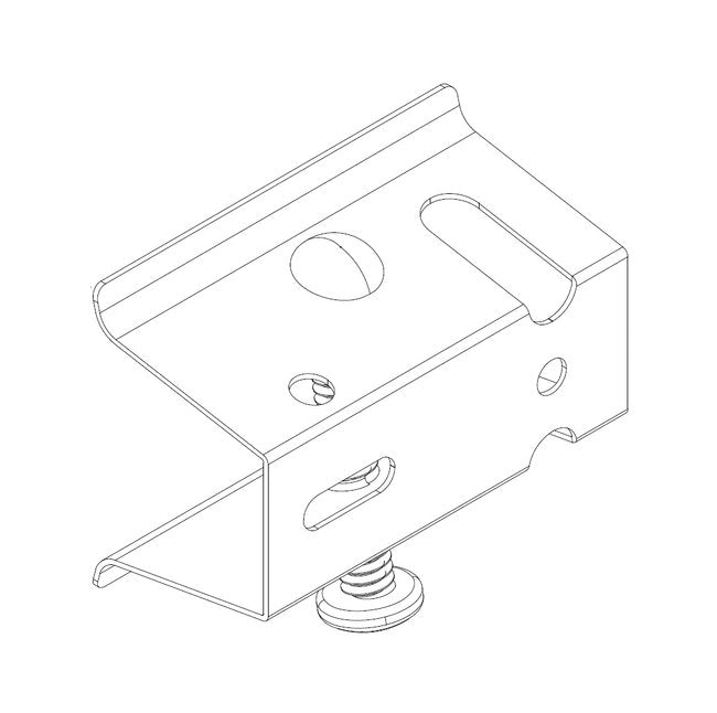 Zinc-Plated Steel Shelf Channel Adapter - Image 2