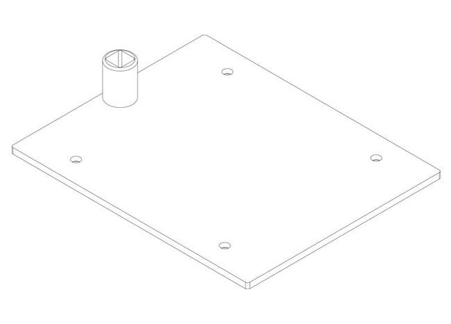 Black Plastic Modular Sign Frame, 4-1/2" x 5-1/2" - Image 2