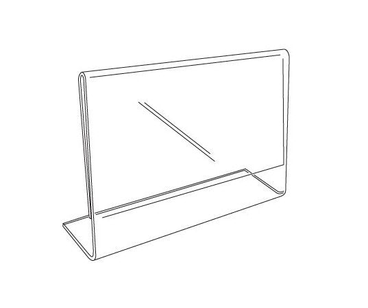 6" Acrylic Slantback Sign Holder - Image 2